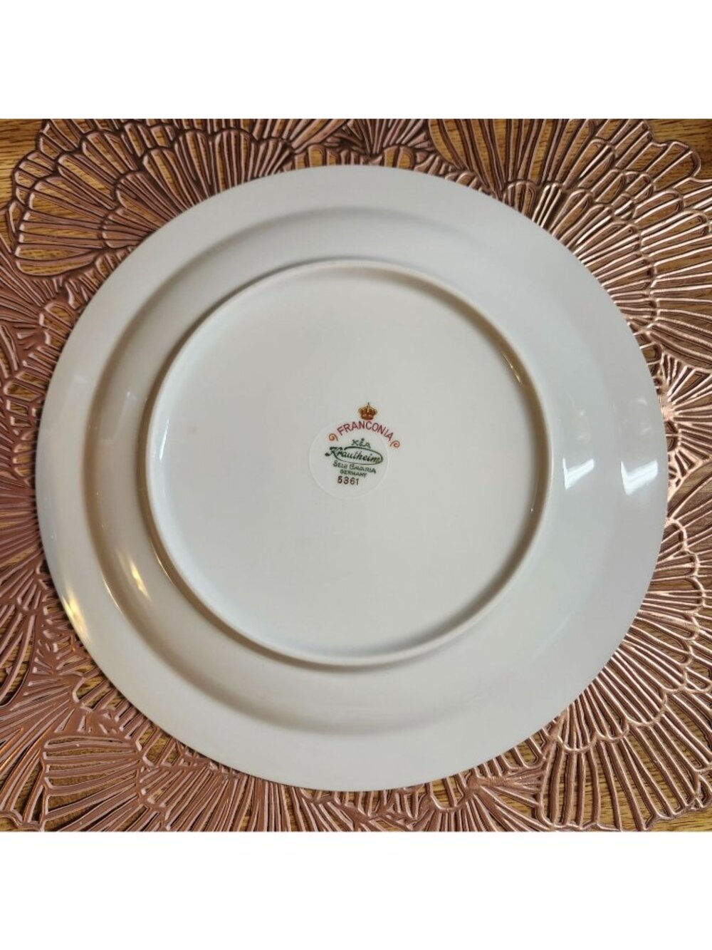 Colorful Mismatched China Dinner Plates ~10" Porcelain Eclectic Set of 4 - Picture 8 of 11